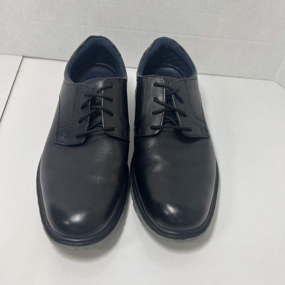 Johnston & Murphy Connor Plain Toe Derby Shoes Men's Black Size US 9M EU42 NEW - Picture 2 of 9